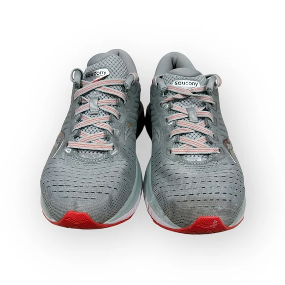 Saucony Women’s Guide 13 Gray/Coral Running Shoes PWRRUN Comfort Sz 7.5 - Picture 4 of 9